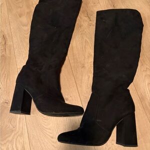 Forever 21 Black Heeled Boots